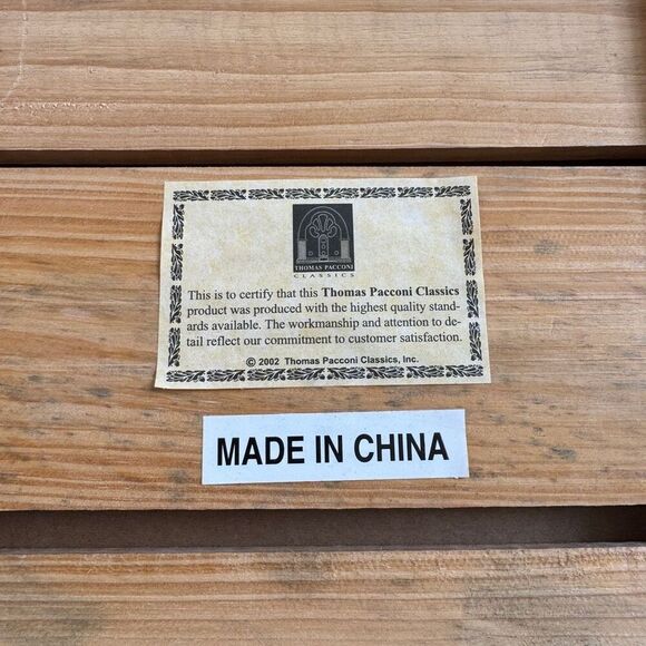 Thomas Pacconi Classics Wooden Empty Box 2002 Collection - Picture 4 of 5